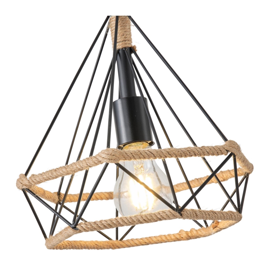 Pakabinamas sietynas FLARE 1xE27/15W/230V diametras 25 cm smėlio spalva