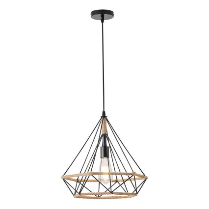 Pakabinamas sietynas FLARE 1xE27/15W/230V diametras 38 cm smėlio spalva