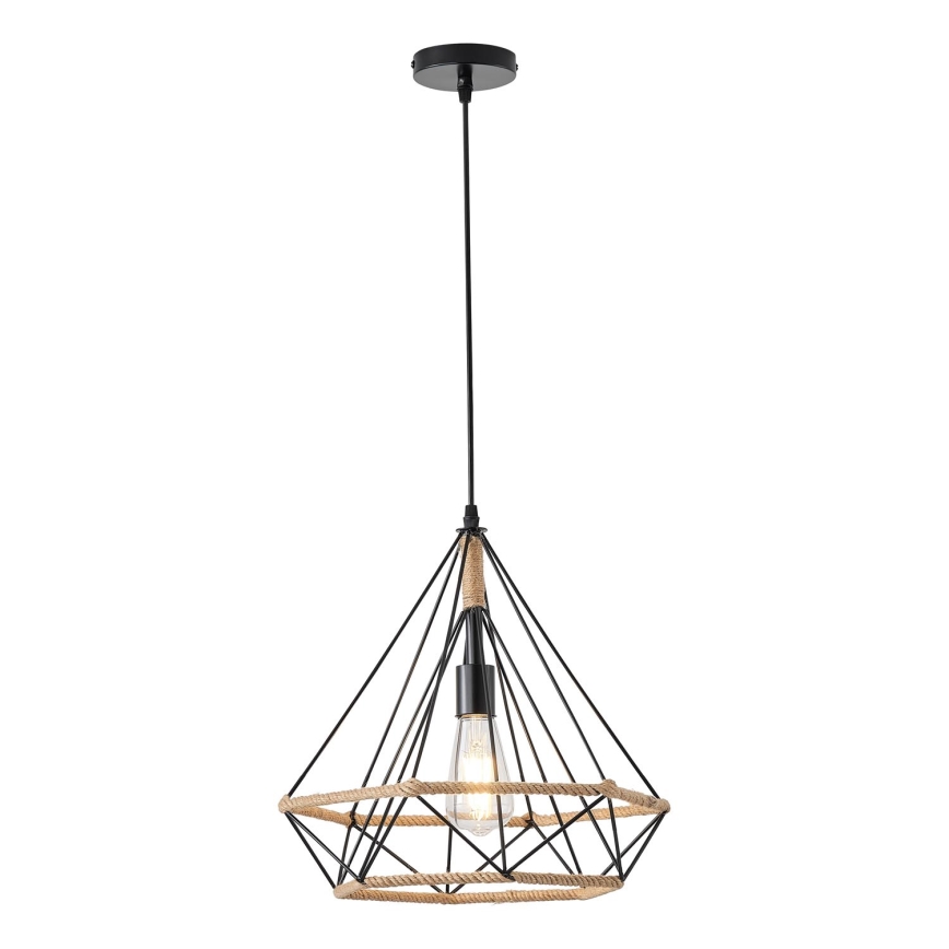 Pakabinamas sietynas FLARE 1xE27/15W/230V diametras 38 cm smėlio spalva