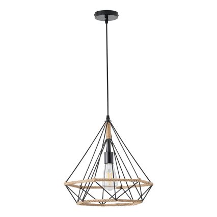 Pakabinamas sietynas FLARE 1xE27/15W/230V diametras 38 cm smėlio spalva