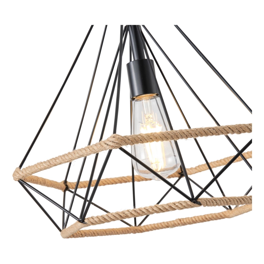 Pakabinamas sietynas FLARE 1xE27/15W/230V diametras 38 cm smėlio spalva