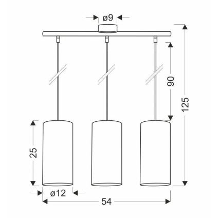 Pakabinamas sietynas FLERI 3xE27/60W/230V rotangas