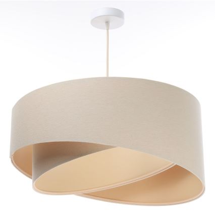 Pakabinamas sietynas GALAXY 1xE27/60W/230V smėlio spalvos