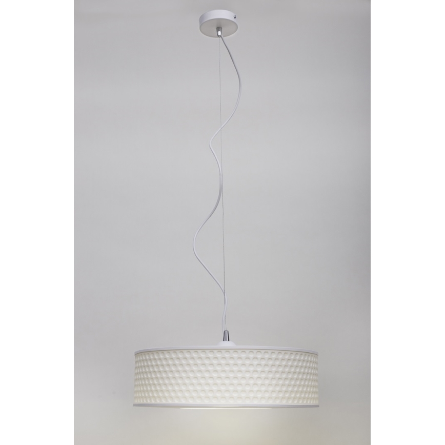 Pakabinamas sietynas GARDA 1xE27/60W/230V diametras 40 cm balta