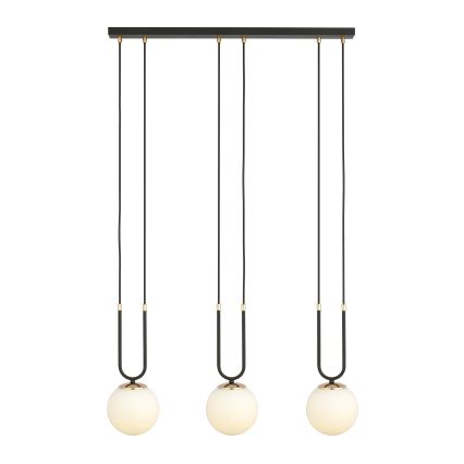 Pakabinamas sietynas GLAM 3xE14/10W/230V juoda