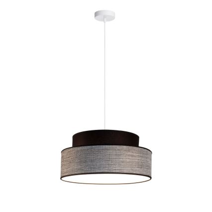 Pakabinamas sietynas GRACE 1xE27/60W/230V diametras 40 cm juoda/pilka