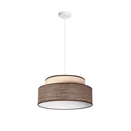 Pakabinamas sietynas GRACE 1xE27/60W/230V diametras 40 cm kreminė/ruda