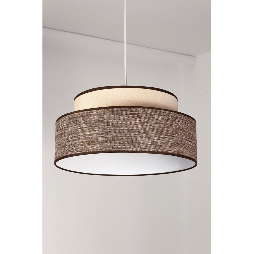 Pakabinamas sietynas GRACE 1xE27/60W/230V diametras 40 cm kreminė/ruda