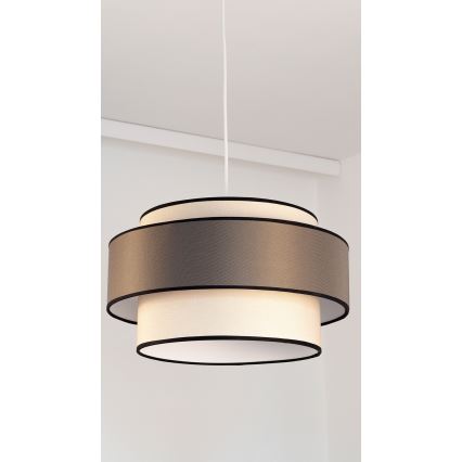 Pakabinamas sietynas GRACE 1xE27/60W/230V diametras 40 cm kreminė/ruda