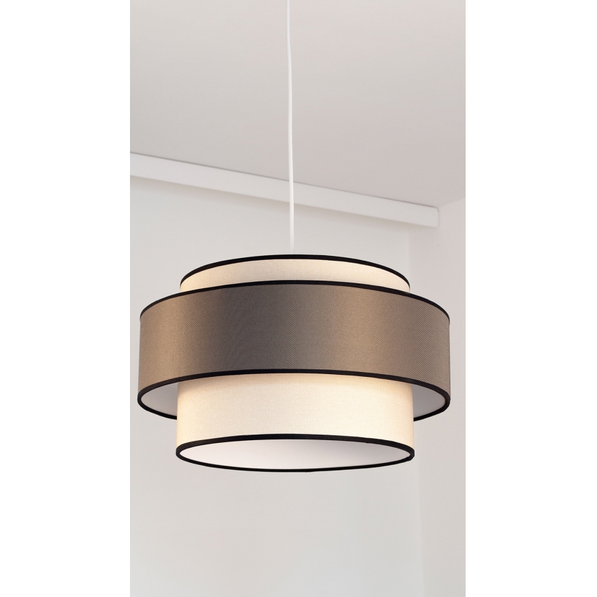 Pakabinamas sietynas GRACE 1xE27/60W/230V diametras 40 cm kreminė/ruda