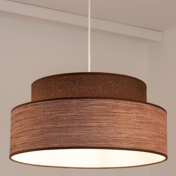 Pakabinamas sietynas GRACE 1xE27/60W/230V diametras 40 cm ruda/smėlio spalva