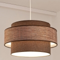 Pakabinamas sietynas GRACE 1xE27/60W/230V diametras 40 cm ruda/smėlio spalva