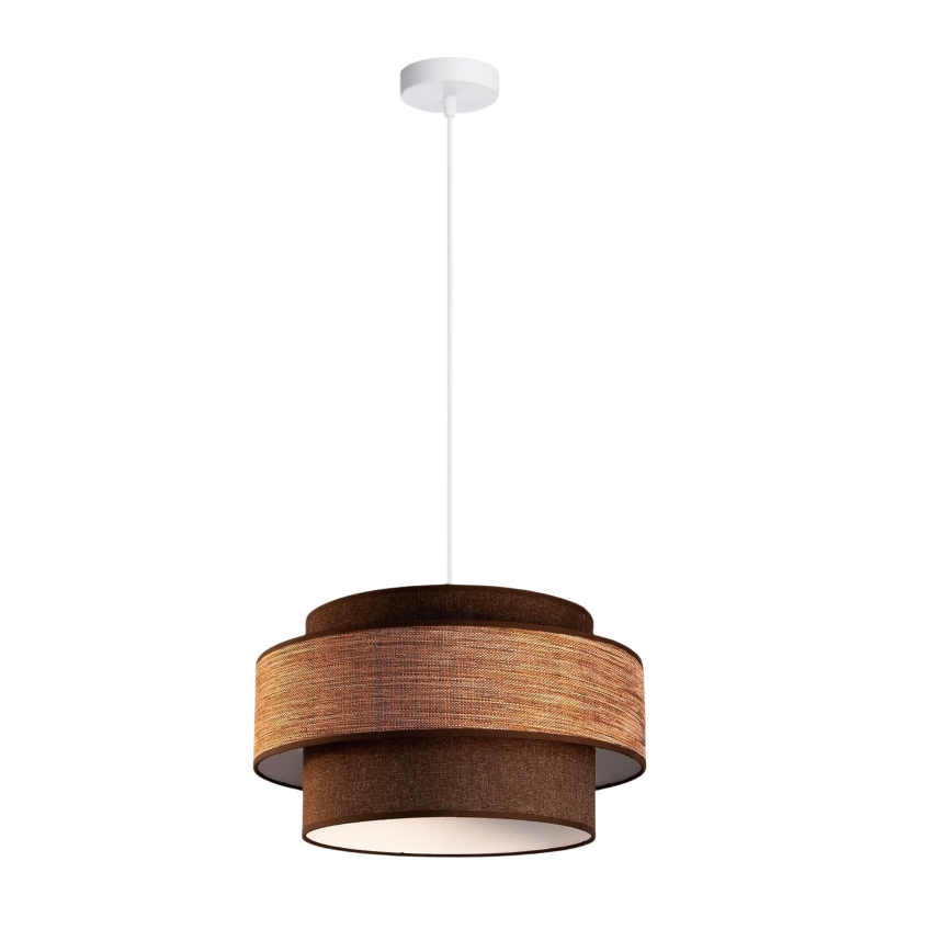 Pakabinamas sietynas GRACE 1xE27/60W/230V diametras 40 cm ruda/smėlio spalva