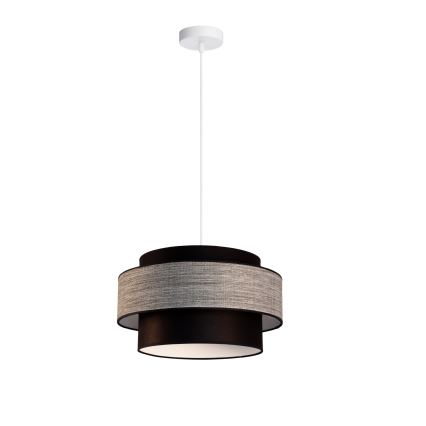 Pakabinamas sietynas GRACE 1xE27/60W/230V juoda/pilka