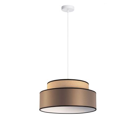 Pakabinamas sietynas GRACE 1xE27/60W/230V smėlio spalva/ruda