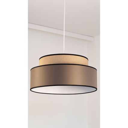 Pakabinamas sietynas GRACE 1xE27/60W/230V smėlio spalva/ruda