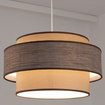 Pakabinamas sietynas GRACE 1xE27/60W/230V smėlio spalva/ruda