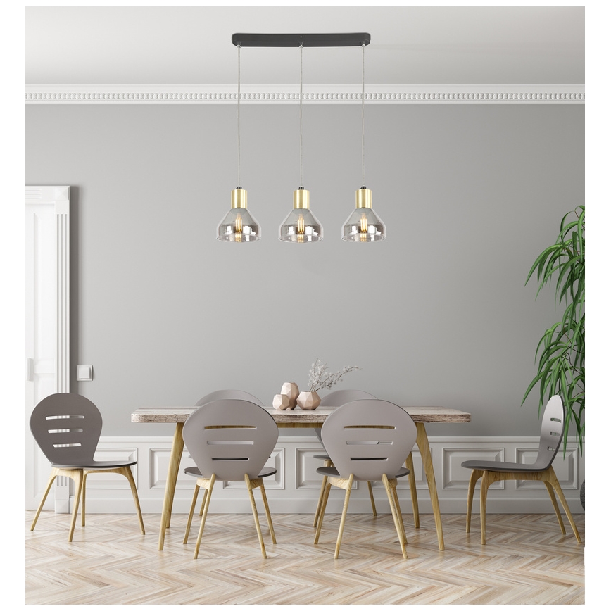 Pakabinamas sietynas GREGORY 3xE14/40W/230V