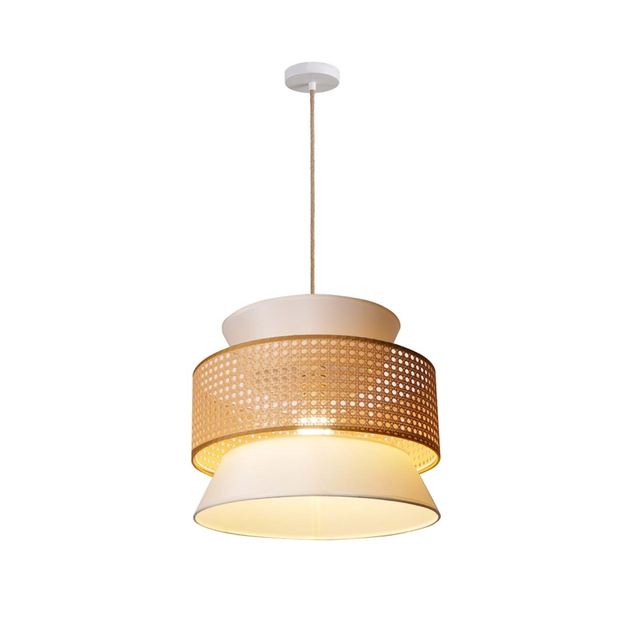 Pakabinamas sietynas GRENADA 1xE27/20W/230V diametras 40 cm smėlio spalva