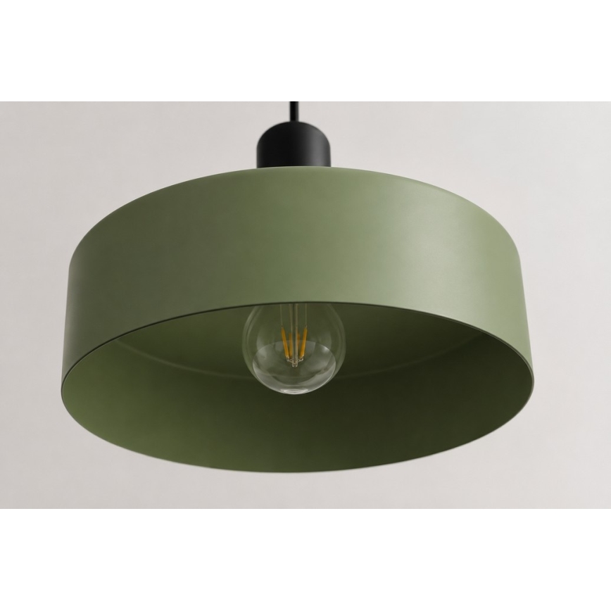 Pakabinamas sietynas HAKI 1xE27/60W/230V žalia/juoda