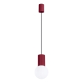 Pakabinamas sietynas HALO 1xG9/8W/230V diametras 12 cm raudona
