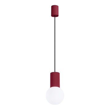 Pakabinamas sietynas HALO 1xG9/8W/230V diametras 12 cm raudona
