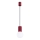 Pakabinamas sietynas HALO 1xG9/8W/230V diametras 12 cm raudona