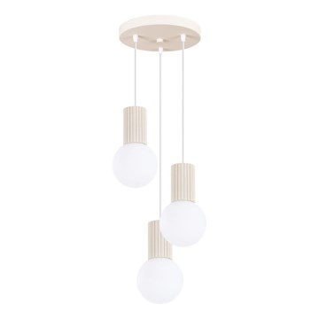Pakabinamas sietynas HALO 3xG9/8W/230V diametras 25 cm kreminė