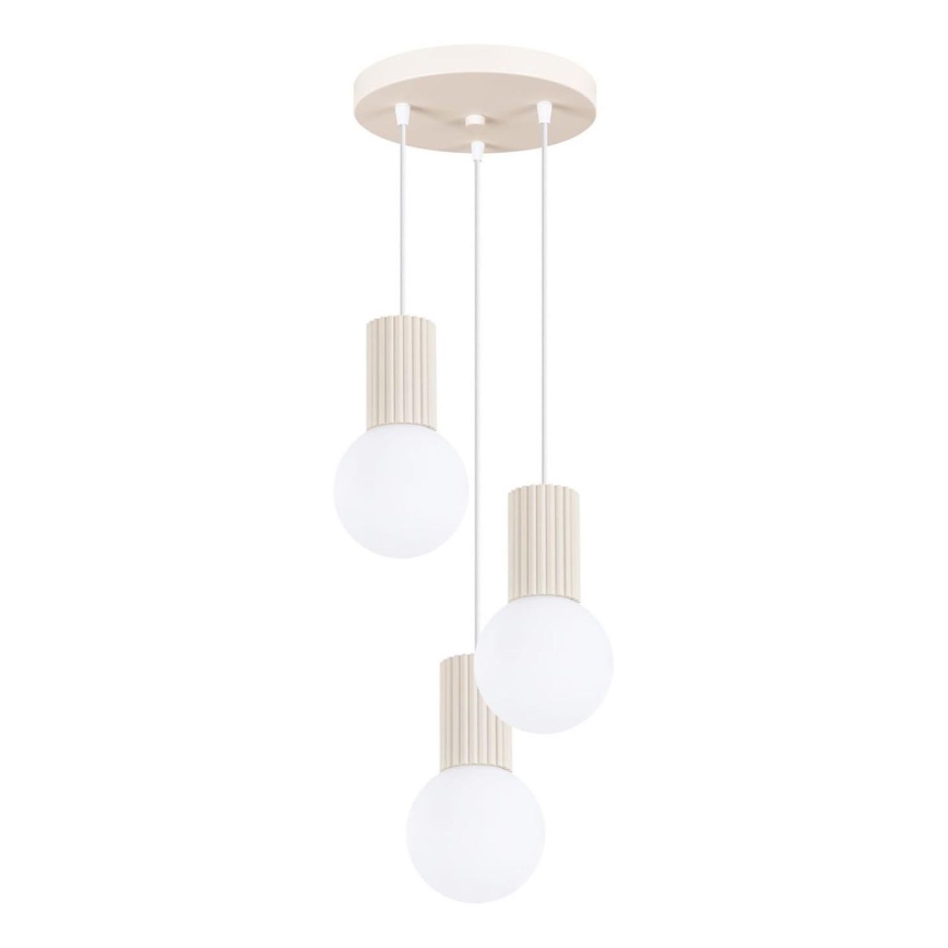 Pakabinamas sietynas HALO 3xG9/8W/230V diametras 25 cm kreminė