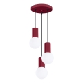 Pakabinamas sietynas HALO 3xG9/8W/230V diametras 25 cm raudona