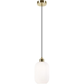 Pakabinamas sietynas HARMA 1xE27/15W/230V diametras 14 cm balta/auksas
