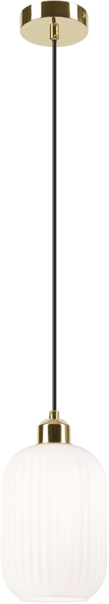 Pakabinamas sietynas HARMA 1xE27/15W/230V diametras 14 cm balta/auksas