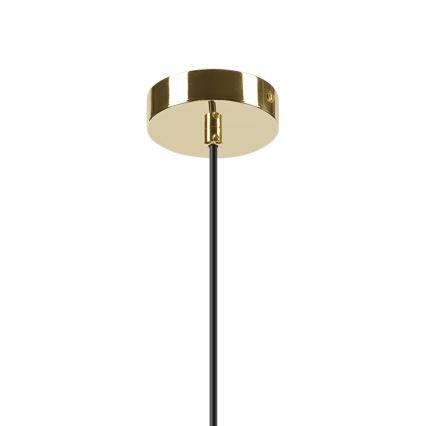 Pakabinamas sietynas HARMA 1xE27/15W/230V diametras 14 cm balta/auksas