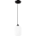 Pakabinamas sietynas HARMA 1xE27/15W/230V diametras 14 cm balta/juoda
