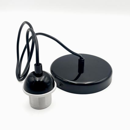 Pakabinamas sietynas HARMA 1xE27/15W/230V diametras 14 cm balta/juoda