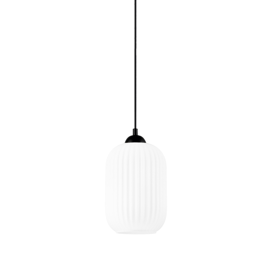 Pakabinamas sietynas HARMA 1xE27/15W/230V diametras 14 cm balta/juoda