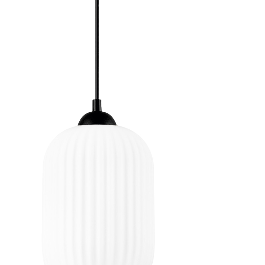 Pakabinamas sietynas HARMA 1xE27/15W/230V diametras 14 cm balta/juoda