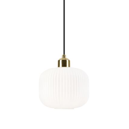 Pakabinamas sietynas HARMA 1xE27/15W/230V diametras 20 cm balta/auksas
