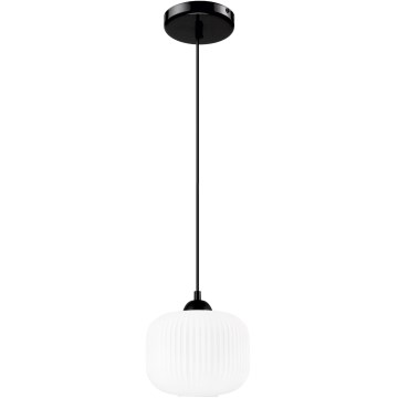 Pakabinamas sietynas HARMA 1xE27/15W/230V diametras 20 cm balta/juoda