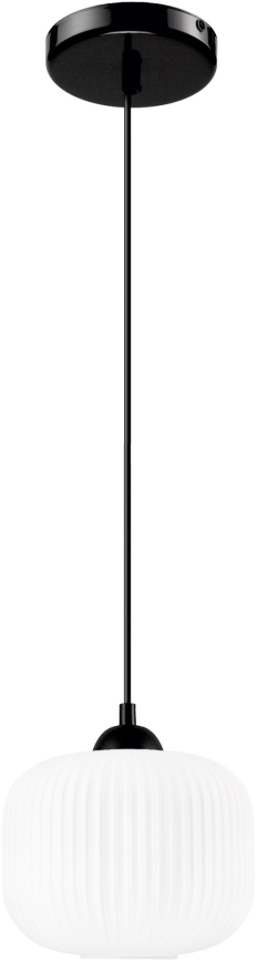 Pakabinamas sietynas HARMA 1xE27/15W/230V diametras 20 cm balta/juoda
