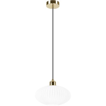 Pakabinamas sietynas HARMA 1xE27/15W/230V diametras 25 cm balta/auksas