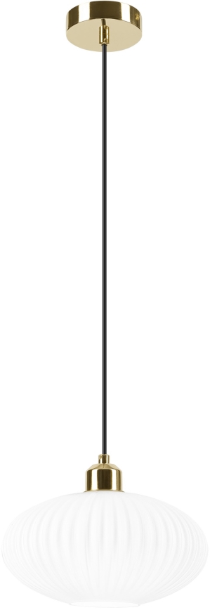 Pakabinamas sietynas HARMA 1xE27/15W/230V diametras 25 cm balta/auksas