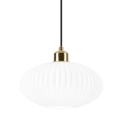 Pakabinamas sietynas HARMA 1xE27/15W/230V diametras 25 cm balta/auksas