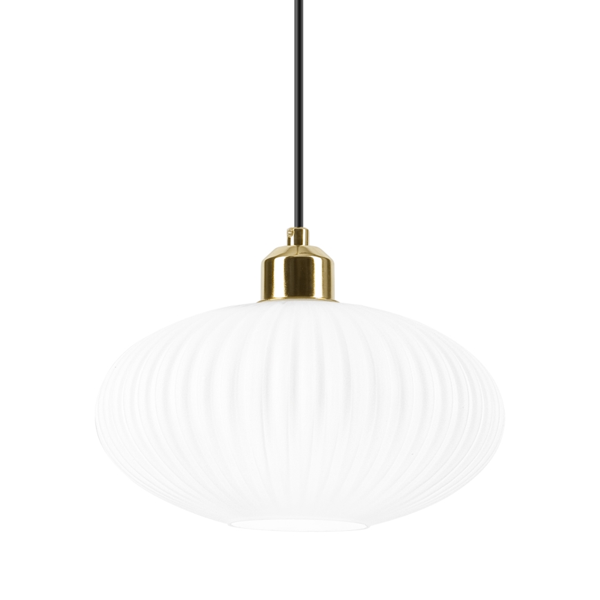 Pakabinamas sietynas HARMA 1xE27/15W/230V diametras 25 cm balta/auksas