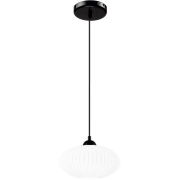 Pakabinamas sietynas HARMA 1xE27/15W/230V diametras 25 cm balta/juoda