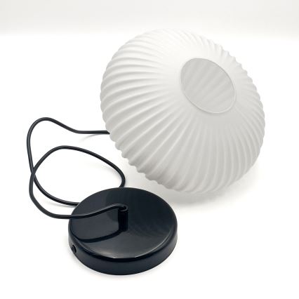 Pakabinamas sietynas HARMA 1xE27/15W/230V diametras 25 cm balta/juoda