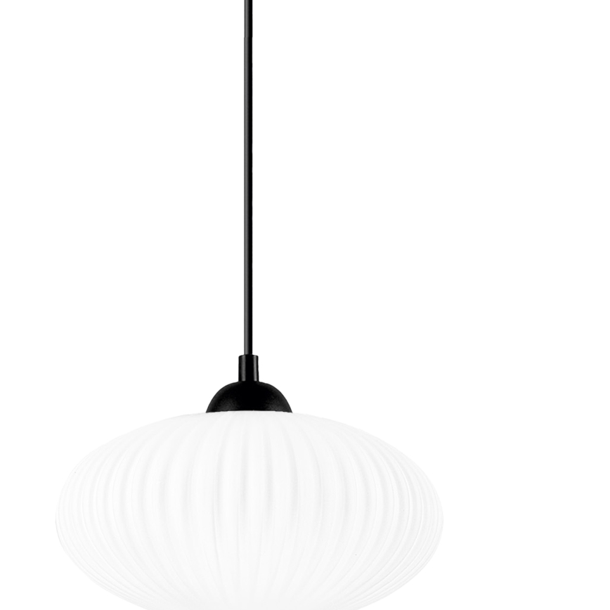 Pakabinamas sietynas HARMA 1xE27/15W/230V diametras 25 cm balta/juoda