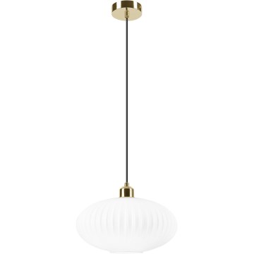 Pakabinamas sietynas HARMA 1xE27/15W/230V diametras 30 cm balta/auksas