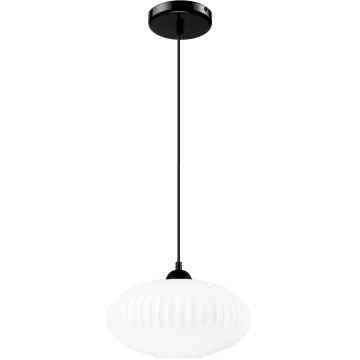 Pakabinamas sietynas HARMA 1xE27/15W/230V diametras 30 cm balta/juoda