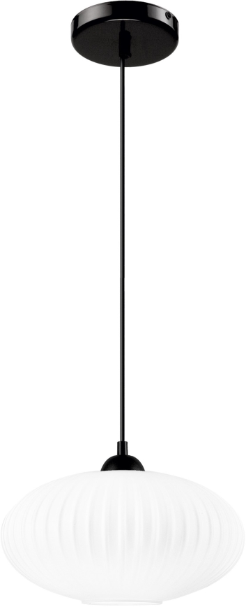 Pakabinamas sietynas HARMA 1xE27/15W/230V diametras 30 cm balta/juoda